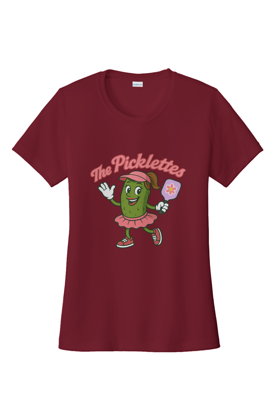 Women's Picklette Moisture-Wicking T-Shirt – Coral