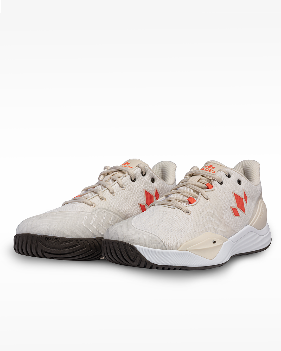 Diadem Court Burst pickleball shoe in Desert Sun, pair, front three-quarter view