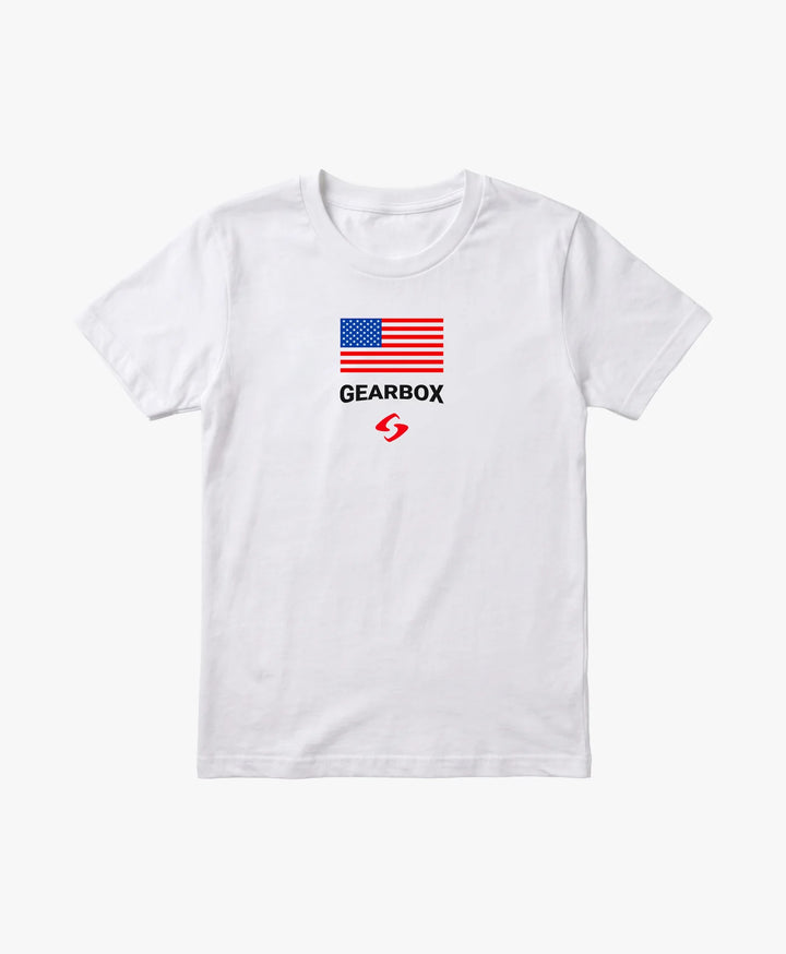 America - Mens Cotton Tee - White