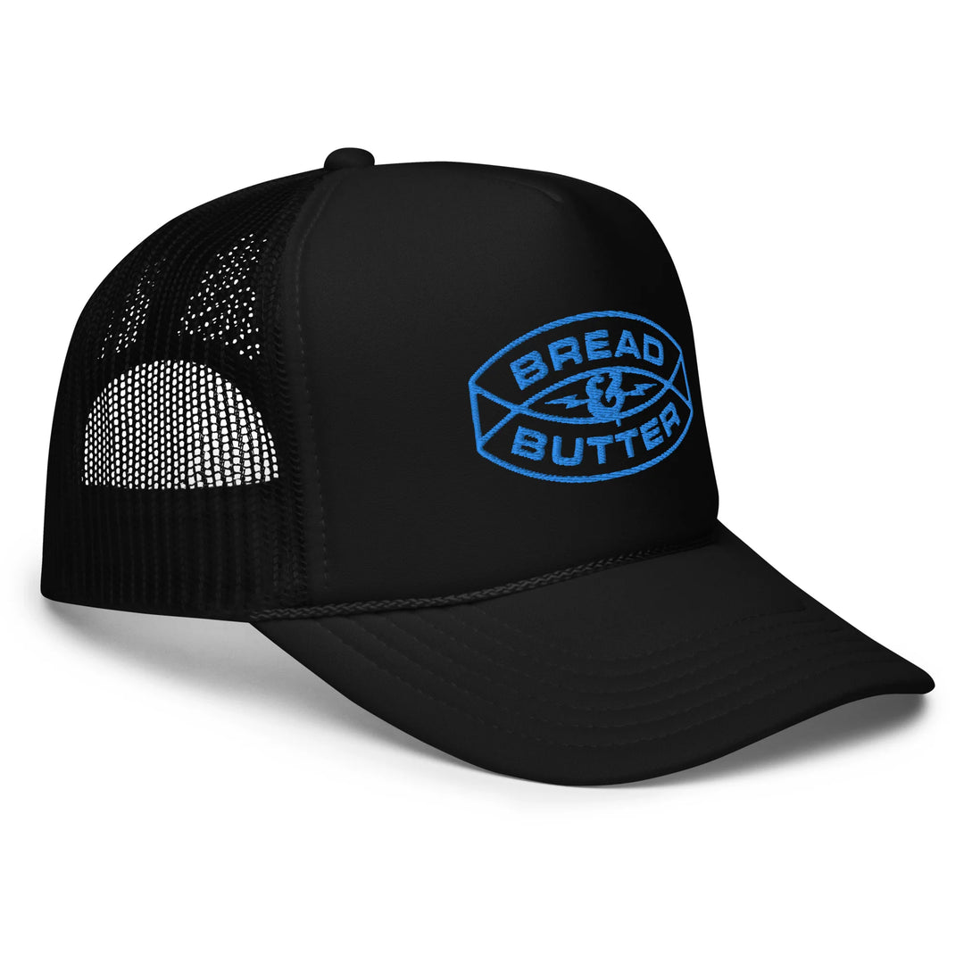 Bolt Badge Foam Trucker Hat Black