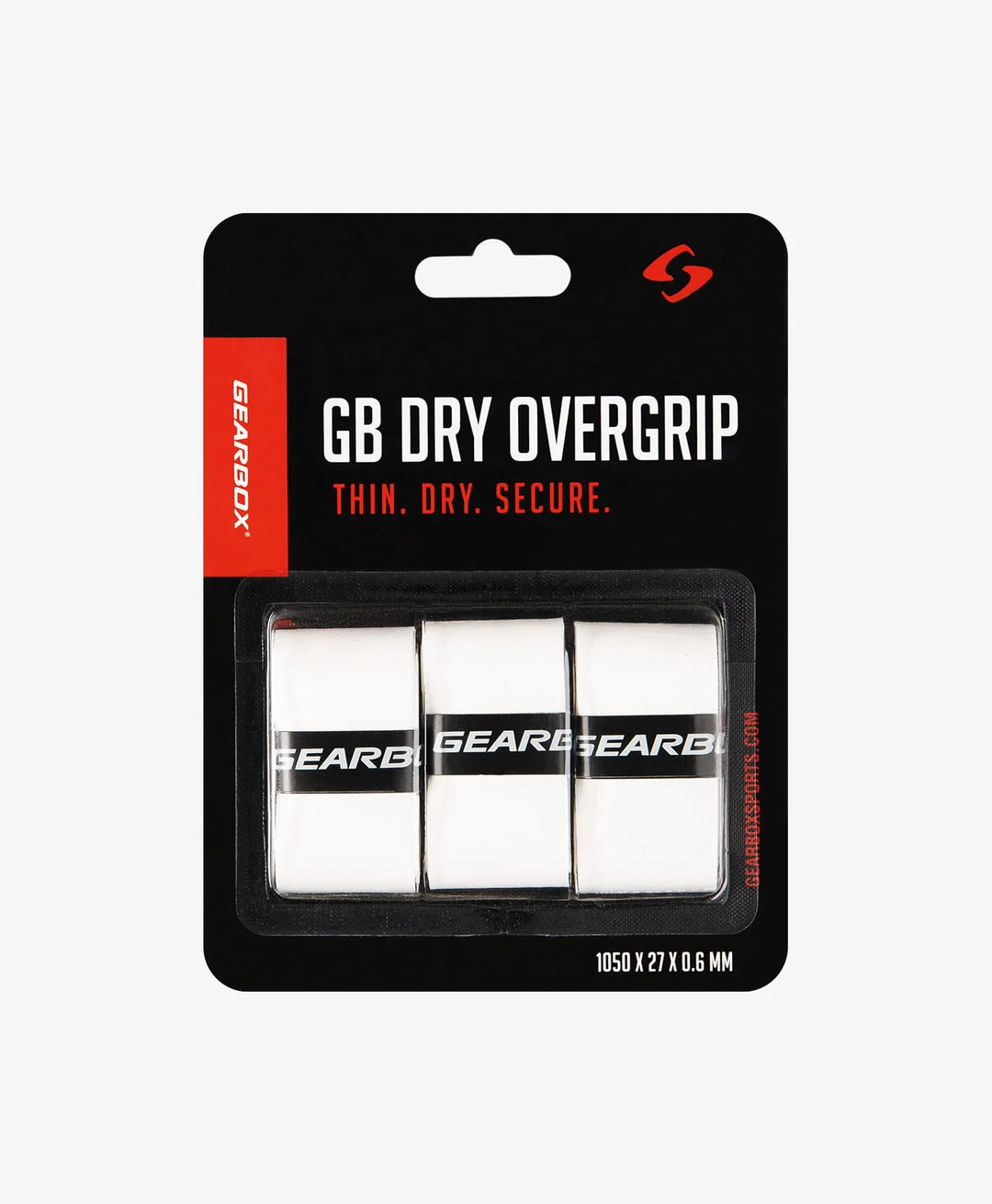 Gearbox Dry Overwrap Grip - White