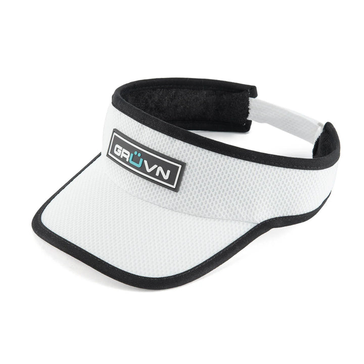 GRÜVN Visor - White With Blue Logo On Patch