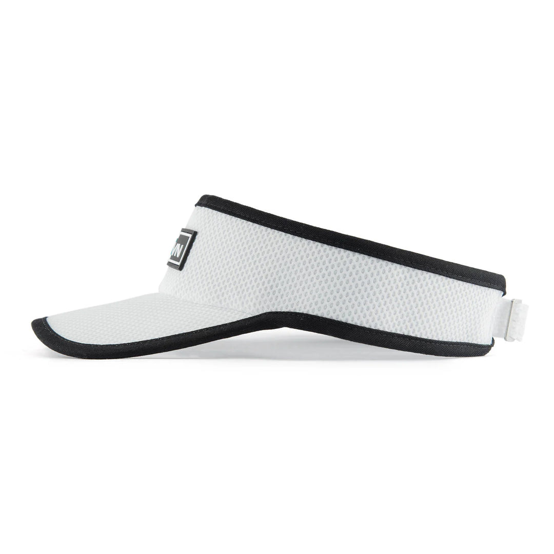 GRÜVN Visor - White With Blue Logo On Patch