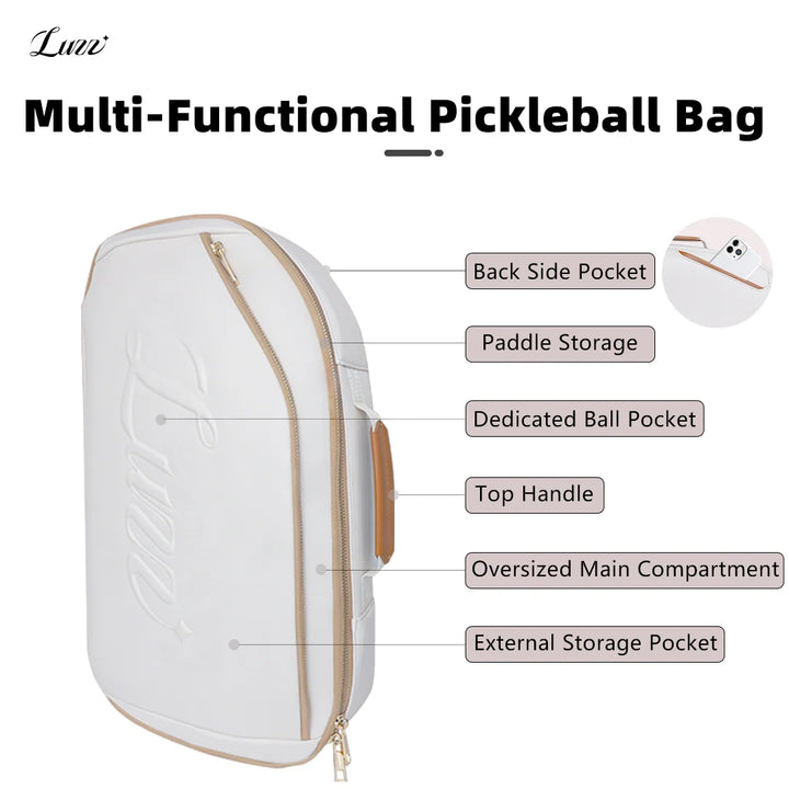 Luzz Pickleball Bag - Waterproof, Versatile, Spacious